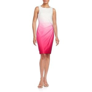 Calvin Klein Ombre Starburst Sheath Dress